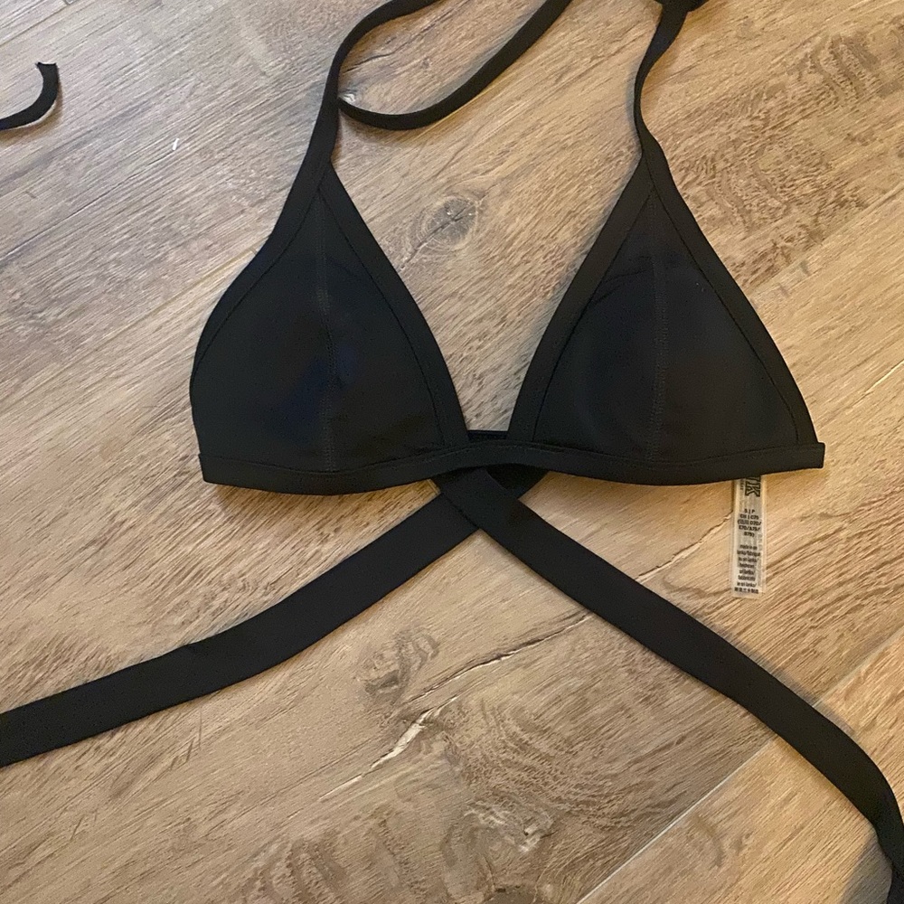 Wrap Around Black Bikini Top